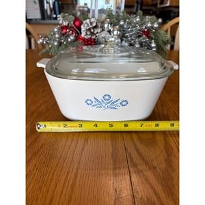 CorningWare P-2 1/2-B Blue Cornflower Casserole Dish • 2.5 Qt • Vintage USA